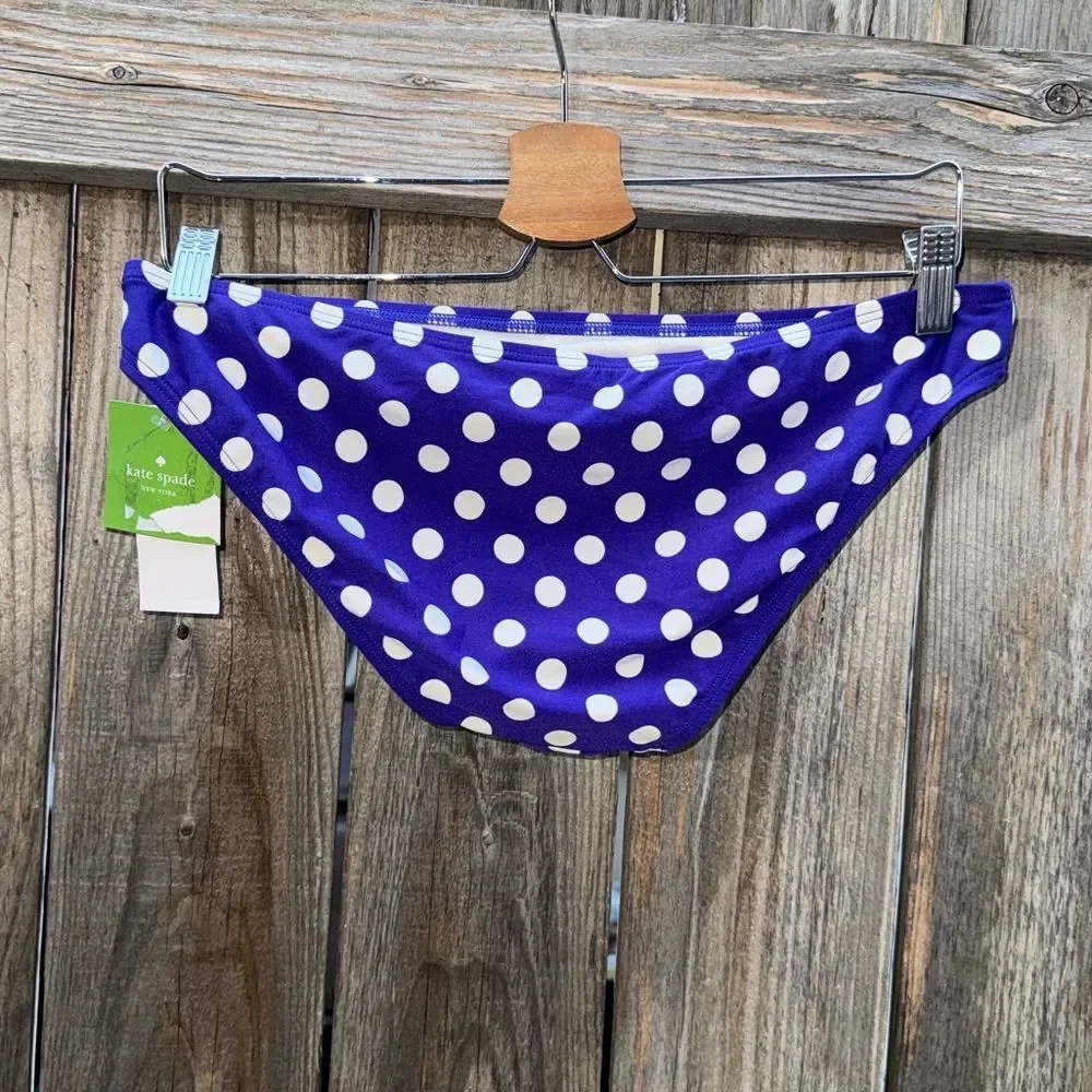 Kate Spade New York Polka Dot Hipster Bikini Bottom Size Large